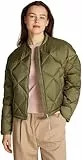 Tommy Hilfiger Chaqueta Bomber Mujer Casual Quilted Down acolchada, Verde (Utility Olive), XS