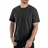 Carhartt Camiseta de manga corta con tejido grueso, Relaxed Fit Para Hombre, Negro, M