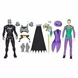 DC Comics, Batman Adventures: Conjunto de Figuras de Acción Batman vs The Joker, 2 Figuras, 12 Accesorios de Armadura, Juguete de Superhéroes para Niños y Niñas de 30 cm