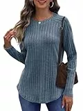 Cuptacc Jerséis para Mujer Básico Jersey Mujer Invierno Elegante Sweatshirt Women