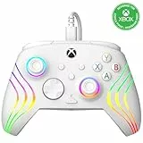 PDP AFTERGLOW XBX WAVE WIRED mando WHITE for Xbox Series X|S, Xbox One, Officially Licensed