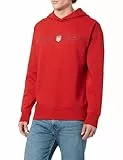 GANT Graphic Hoodie Sudadera con Capucha, Rojo rubí, S para Hombre