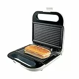 Taurus Sandwichera Phoenix Luxe, Grill, Resultados crujientes, Placas antiadherentes 21.5x12.5 cm, indicador Luminoso de Temperatura, Toque frío, fácil Limpieza, INOX, Plastique