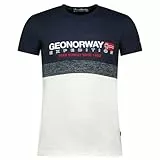 Geographical Norway Jdouble Men Camisetas, Marine, M para Hombre