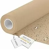 DreamRoots Tela Impermeable por metros Imitación Lino 600D, 220g/m², 160 cm de Ancho, toldo exterior para Tapicería y Toldos Desert sand 1M
