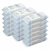 by Amazon Toallitas Húmedas Disney Pure Baby, 100% Fibras Vegetales, 99% Agua, 1080 Toallitas, sin Perfume, 18 Paquetes de 60 (Anteriormente Marca by Amazon, Mismo Producto)