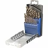 kwb - Estuche de 19 brocas de cobalto de 1-10MM