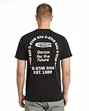 G-STAR Back Gr Arch R T Camiseta, Negro Dk Black D26047-c336-6484, XL Hombres