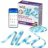 WiZ - Tira led inteligente 15m, RGB, incluye alimentador, hasta 16 millones de colores, conéctala vía WIFI, con tecnología SpaceSense, control via App o Voz y compatible con Alexa y Google Home