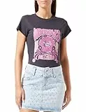 Wrangler Shrunken Band tee Camiseta, Faded Black, S De Las Mujeres