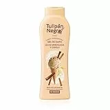 Tulipán Negro - Gel de Baño Hidratante Leche Merengada y Canela 650 ml, Intensamente Perfumado