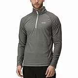 Regatta Montes Forro Polar de Microfelpa Ligera, Estampado de Rayas Diminutas Y Media Cremallera Fleece, Hombre, Light Steel, L