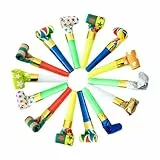 LONZIKP 15 Piezas Tróten Cumpleaños Infantil Krachmacher Fiesta Artículos Graciosos Accesorios Fiesta Juguetes Divertidos Para Año Nuevo Cumpleaños Fiesta Niños Navidad (Colorido Mezclado)