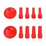 EHDWXVZM 10 Boquillas De Llenado De Huecos, Boquillas De Textura, Boquillas De Vidrio, Boquillas para Herramientas De Costura De Belleza, Juego De Accesorios para Pistola De Pegamento