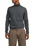 JACK & JONES Jersey de Punto Jjebasic para Hombre, Gris Oscuro, L