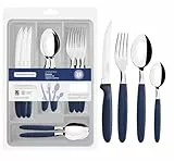 Tramontina Juego de Cubiertos 25 piezas Ipanema color azul