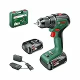 Bosch Home and Garden atornillador a batería UniversalDrill 18V-60 (2 baterías de 2,0 Ah, sistema de 18 V, en maletín de transporte)