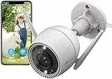 EZVIZ Camara Vigilancia WiFi Exterior,2K, IP de Seguridad,Visión Nocturna Colorida,Defensa Activa con Luz y Sirena,AI Detección de Personas,Audio Bidireccional,IP67,Compatible con Alexa,C3TN 3MP