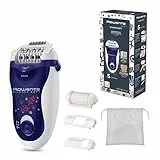 Depiladora Rowenta Silence Soft, dispositivo de depilación suave, función de visión, eficiencia multiángulo, accesorios para áreas sensibles y exfoliación, EP5625F0