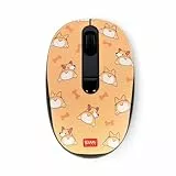 Legami - Ratón Inalámbrico con Receptor USB Ultra Compacto, Tema Corgi, 3 Opciones de Velocidad, Material ABS, Conexión Inalámbrica hasta 10 m