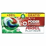 ARIEL PODS Platinum Detergente Lavadora Liquido 26 Capsulas/Pastillas, Jabon Extra Poder Quitamanchas, Limpieza Profunda