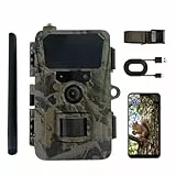 iZEEKER Cámara de Caza 2 en 1 Cloud 4G & Estándar, 2K HD 36MP Cámara Caza con Tarjeta Sim Visión Nocturna Activación por Movimiento Control App Sin Wi-Fi Impermeabile IP66 para Vida Silvestre