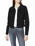 NOISY MAY Debra Black Wash Denim Mujer Chaqueta Tejana Negro L