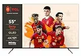 TCL 55CF630 139cm (55 Pouces) QLED Fire TV (4K Ultra HD, HDR 10+, Dolby Vision et Atmos, Smart TV, Game Master, 60Hz Motion Clarity, Press et Ask Alexa), Noir