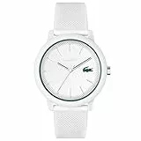 Lacoste Reloj Analógico de Cuarzo para Hombre o Mujer, con una elegante correa de silicona con textura petit piqué