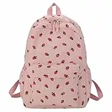 Mochila escolar: mochila de , bolsa de libros de gran capacidad | Mochila escolar con múltiples compartimentos, cómoda mochila de niña para cumpleaños, Navidad, Pascua y vuelta al cole, rosa,