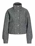 JJXX Jxastrid Chaqueta rizada Otw Bomber, Gris, XL para Mujer
