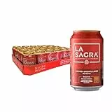 La Sagra - Cerveza Lager estilo Pilsner - Alc. 5,2% Vol. - Caja de 24 latas de 330 ml - Total: 7920 ml