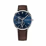 Tommy Hilfiger Reloj Analógico de Cuarzo Multifunción para Hombre con Correa de Cuero Marrón Oscuro - 1791508