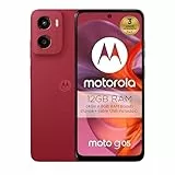 Moto g05 12GB (4G+8GB RAM Boost)/256GB Rojo, España, Pantalla superbrillante de 6.67', Sistema de cámaras de 50 MP, Modo Retrato con IA, Textura Soft Luxe, Corning Gorilla Glass 3, batería 5200 mAh,
