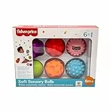 Fisher Price - Set 6 Bolas sensoriales - Tamaños y Texturas Diferentes - Juguete exploración sensorial - Libre BPA (Deqube 920D00246)