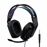 Logitech G335 Auriculares con Cable para Gaming, Micrófono Volteable, Jack de 3.5mm, Almohadillas de espuma viscoelástica, compatible con PC, PlayStation, Xbox, Nintendo Switch - Negro