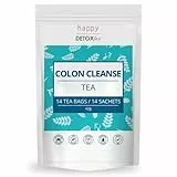 Happy Detox Tea - Limpieza de colon - Té laxante - Detox - Adelgazante - Régimen de 28 días - 14 sobres