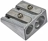 Herlitz Fancy - 1 Sacapuntas Doble de Metal con Doble Agujero para Lapiceros