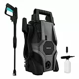 Cecotec Hidrolimpiadora Eléctrica de Alta Presión HydroBoost 1400 Car&Garden. 1400W, Hogar, Jardín o Coche, Caudal máximo de 408 l/h, 105 Bares de presión, Bomba de Aluminio, Radio de Acción 9m