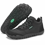 SAGUARO Zapatillas Barefoot Hombre Zapatillas Minimalistas Mujer Zapatillas de Trail Running Antideslizantes Zapatos Barefoot Calzado Descalzo con Suela Zero Drop Negro,EU Gr.41