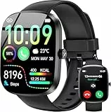 OUKITEL Reloj Inteligente Hombre Mujer, 1.91' HD Táctil Smartwatch con Llamadas Bluetooth, Smart Watch con 140+ Modos Deportivos, Pulsómetro/Monitor de Sueño/Podómetro, Impermeable para Android/iOS