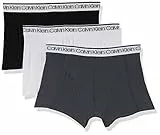 Calvin Klein Surge Trunk 3pk Boxer, Multicolor (Black/White/Turbulence), XL Hombre