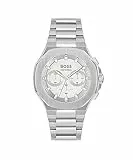 Boss Reloj Cronógrafo de Cuarzo para Hombre Colección Taper con Correa de Acero Inoxidable Plateada - 1514087