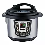 TZS First Austria - Olla a presión eléctrica 6L con 9 programas automáticos - Multicooker 1000W como arrocera, vaporera, Crock Pot, etc. - Multiolla eléctrico a presión incl. libro de recetas
