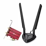 TP-Link Archer TXE75E - Tarjeta de Red PCLe, Adaptador Wi-Fi 6E AXE5400, Tri-Banda, Bluetooth 5.2 PCIe, Antena Multidireccionales, Compatible Windows 11/10