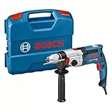 Bosch Professional GSB 24-2 - Taladro percutor (1100 W, 2 velocidades, 3000 rpm, Ø max perforación hormigón 22 mm, en maletín)