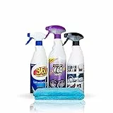 Sisbrill Kit Trío Esencial de Limpieza - Limpieza y Cuidado de Todo el Coche - Llantas, Cuero, Mosquitos, Tapicería