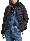 Pepe Jeans Maddie - Chaqueta corta acolchada para mujer, negro (negro), S