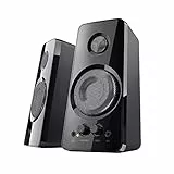 Trust Tytan Sistema de Altavoces PC 2.0, 36 W, Alimentación USB para Ordenador Portátil, Tablet, Teléfono, Negro, 3.5 mm Jack