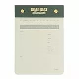 Mr. Wonderful Bloc de notas verde, Great ideas and much more, 19,6 x 1,4 x 14